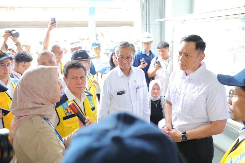 AHY: Pompa Sentiong Berperan Signifikan Kendalikan Potensi Banjir Rob