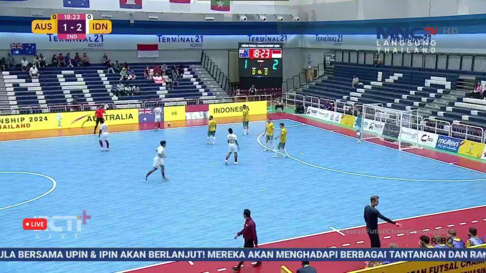 Timnas Futsal Indonesia tampil di Piala AFF Futsal 2024. (Livestream/rctiplus.com)