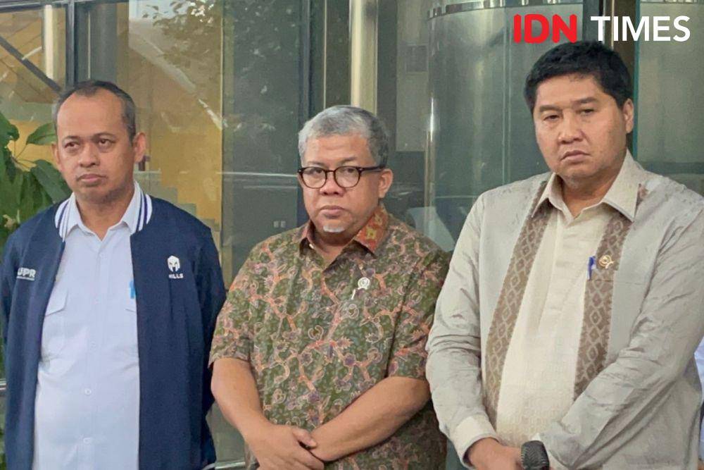 Menteri Perumahan dan Pemukiman Maruarar Sirait dan Wakil Menteri Fahri Hamzah audiensi dengan KPK (IDN Times/Aryodamar)
