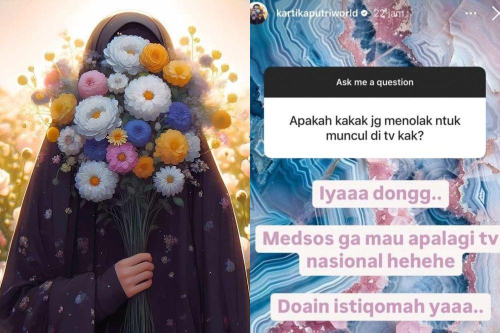 Kartika Putri Putuskan Pakai Cadar, Gak Mau Muncul di TV Lagi