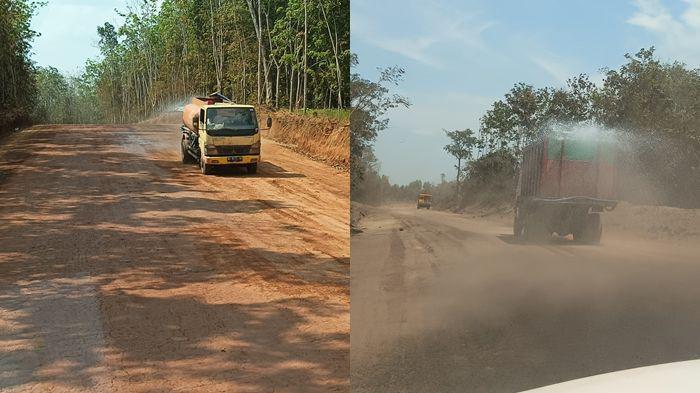 Warga Lais Protes Debu Batu Bara, PT BCM Sebut Sudah Siram Jalan