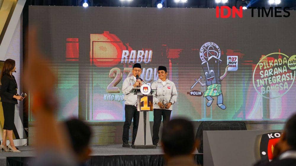 Paslon nomor urut 1, Edi Kamtono bersama Bahasan. (IDN Times/istimewa).