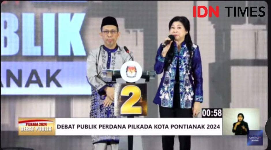Calon Wali Kota dan Wakil Wali Kota Pontianak nomor urut 2, Mulyadi dan Harti Hartidjah. (IDN Times/istimewa).