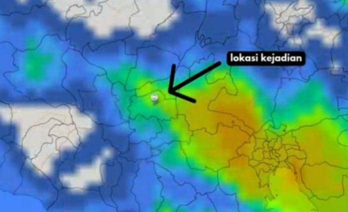 Analisis pertumbuhan awan (satelit) picu angin kencang di Kabupaten Pringsewu. (Dok. BMKG Lampung).