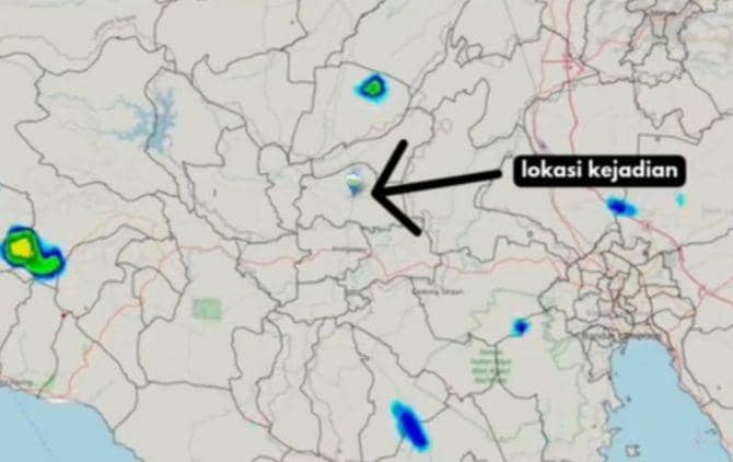 Analisis pertumbuhan awan (radar) picu angin kencang di Kabupaten Pringsewu. (Dok. BMKG Lampung).