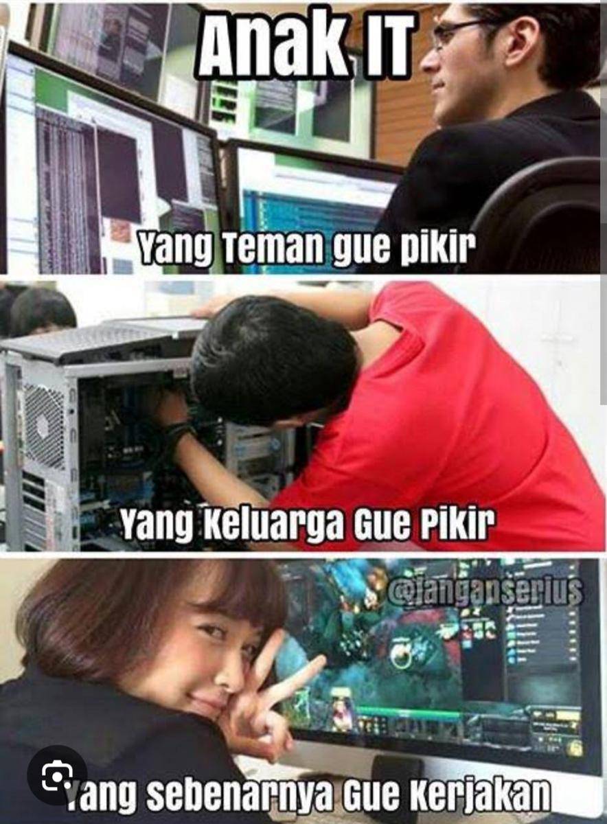 meme sekolah jurusan IT (facebook.com/Meme & Rage Comic Indonesia)