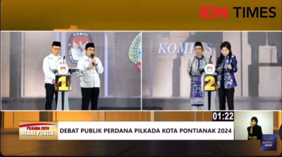 Debat Perdana Pilwako Pontianak, Adu Program untuk Tarik Investor