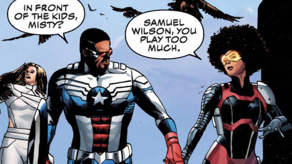 Sam Wilson dan Misty Knight (dok. Marvel Comics/Captain America: Sam Wilson)