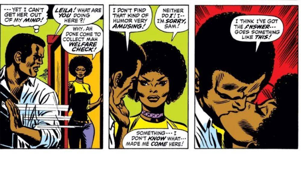 Leila Taylor dan Sam Wilson (dok. Marvel Comics/Captain America)