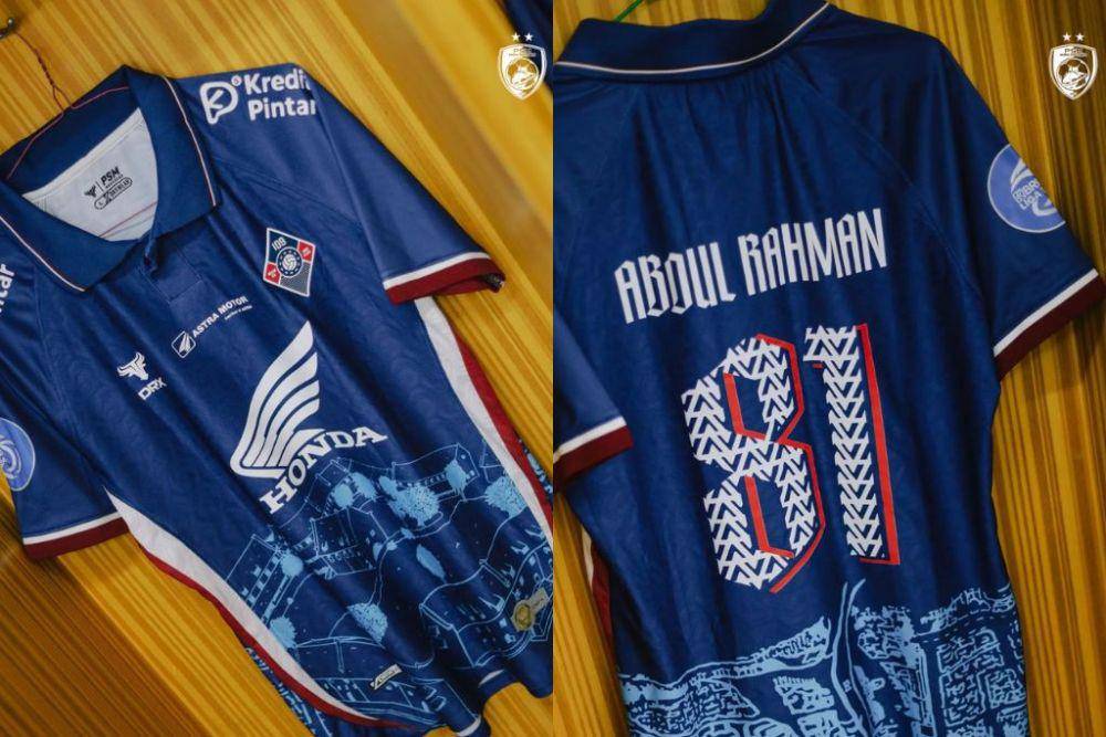 Jersey PSM Makassar edisi khusus peringatan hari jadi klub yang ke-109 tahun yang dirayakan pada 2 November 2024. (Instagram.comdrxwear)