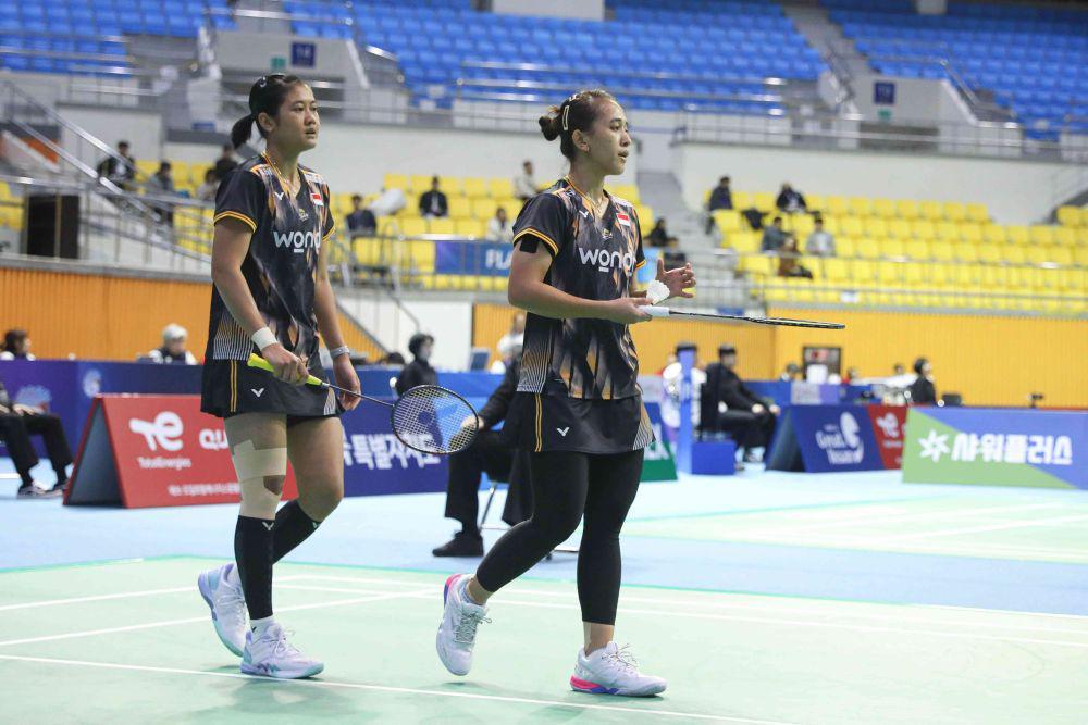 Febriana Dwipuji Kusuma/Amalia Cahaya Pratiwi memetik kemenangan di 16 besar Korea Masters 2024 (dok.PP PBSI)