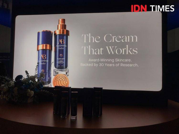 The Cream dan The Rich Cream dari Augustinus Bader, andalan para seleb top dunia. 6 November 2024. (IDN Times/Hani Safanja)