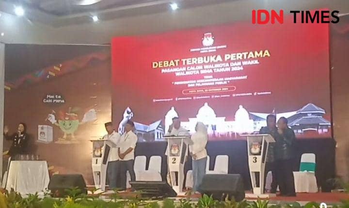 Foto saat debat perdana Pilwalkot Bima pada 28 Oktober 2024 lalu (Dok/Istimewa)