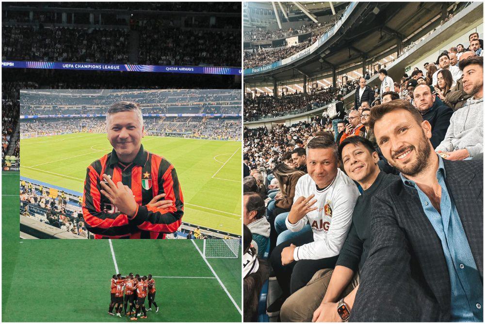 7 Potret Gading Marten Nonton AC Milan di Santiago Bernabeu