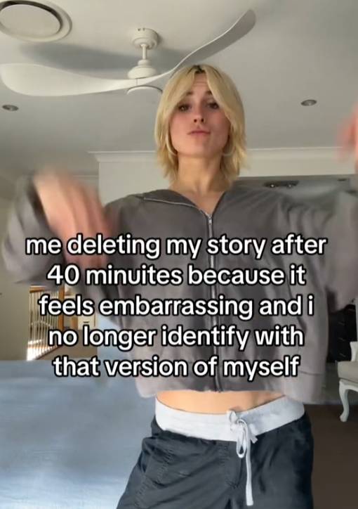 meme kebiasaan hapus story media sosial (tiktok.com/jack.ggreen)