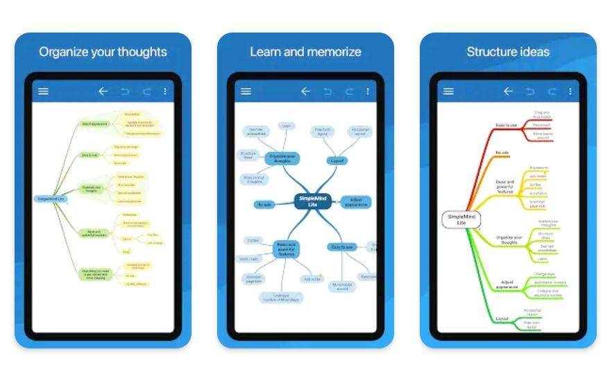 tampilan aplikasi SimpleMind (dok. Play Store/SimpleMind)