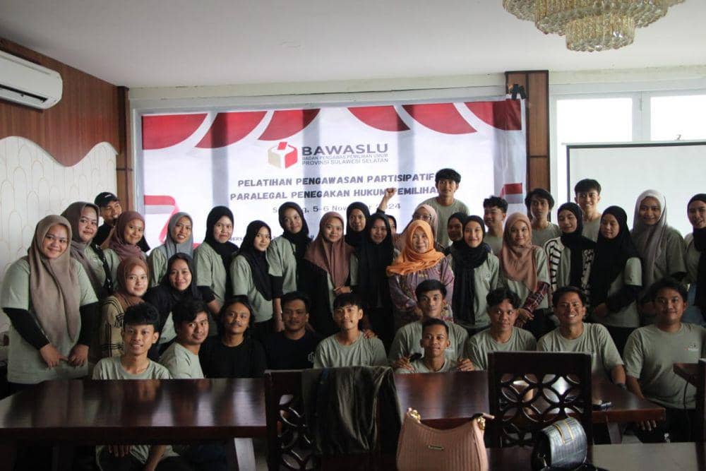 Sentra Gakkumdu Sulsel menggelar Pelatihan Paralegal Penegakan Hukum Pemilihan. (Dok. Istimewa)