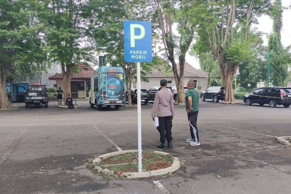 Suasana lokasi debat kedua Pilwakot Semarang 2024 di Patra Convention and Hotel Semarang, Jumat (8/11/2024). (dok. Polrestabes Semarang)