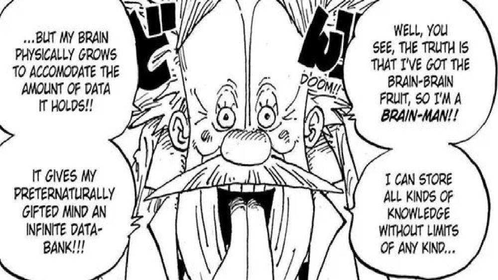 Vegapunk menjelaskan kekuatan Buah Iblisnya. (dok. Viz Media/One Piece)