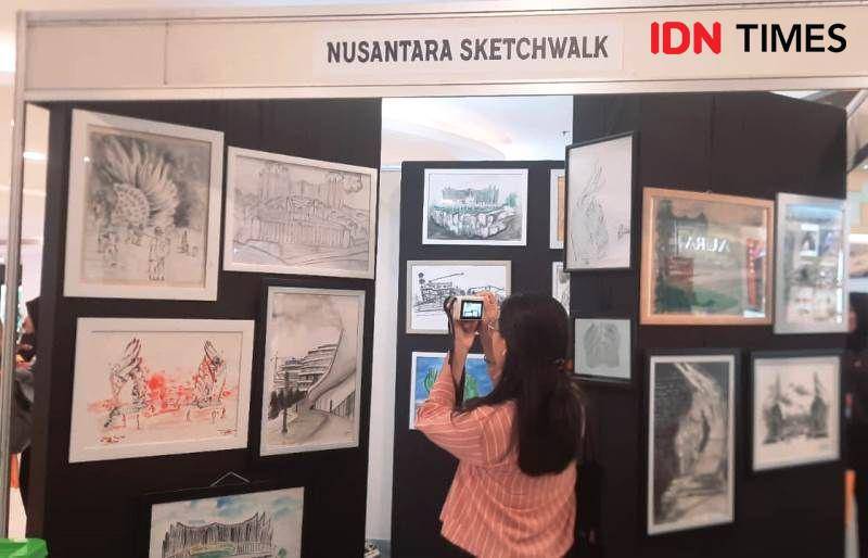 Galeri Nusantara Sketchwalk di Festival Budaya NCHF 2024 (IDN Times/Ervan)