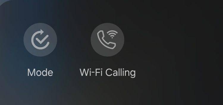 fitur panggilan WiFi Samsung Galaxy A13 melalui panel pengaturan di bagian layar (dok.pribadi/Reyvan Maulid)