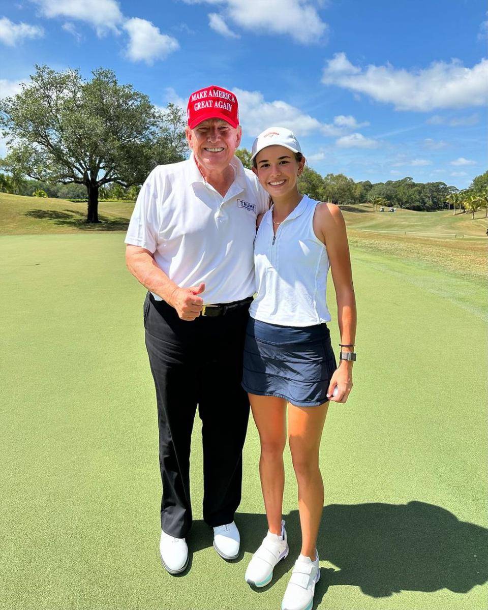 potret Kai Trump, cucu Donald Trump (instagram.com/kaitrumpgolfer)