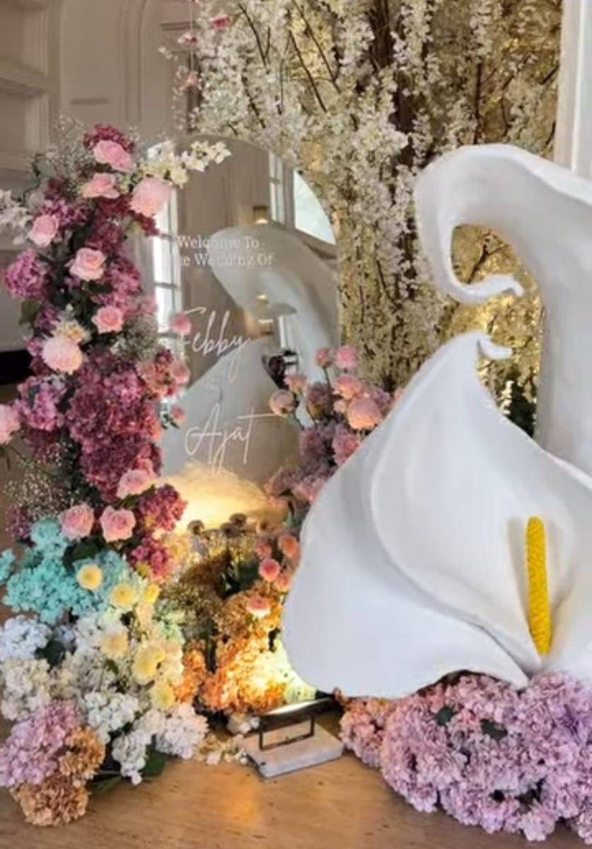 Akad nikah Febby Rastanty. (Instagram.com/thebridestory)