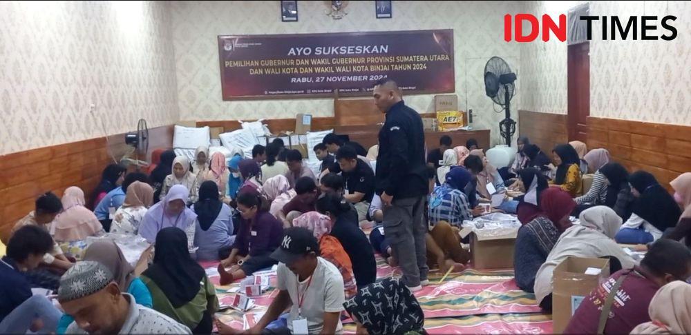 KPU Binjai Temukan 822 Lembar Surat Suara Rusak di Pilkada 2024