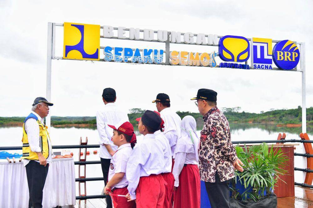 Bendungan Sepaku Semoi. (Dok. BPMI Setpres)