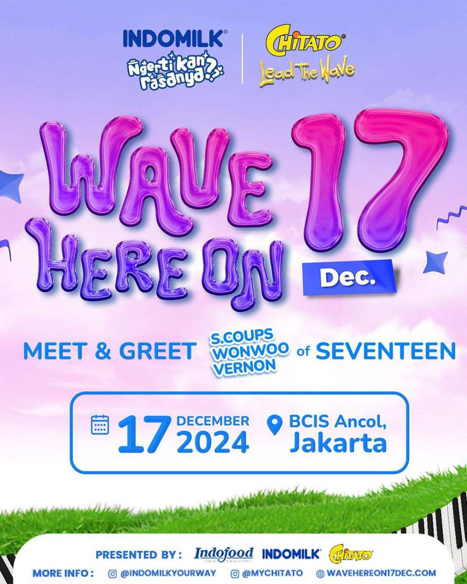 meet & greet S.Coups, Wonwoo, dan Vernon SEVENTEEN bareng Indomilk dan Chitato (instagram.com/mychitato)