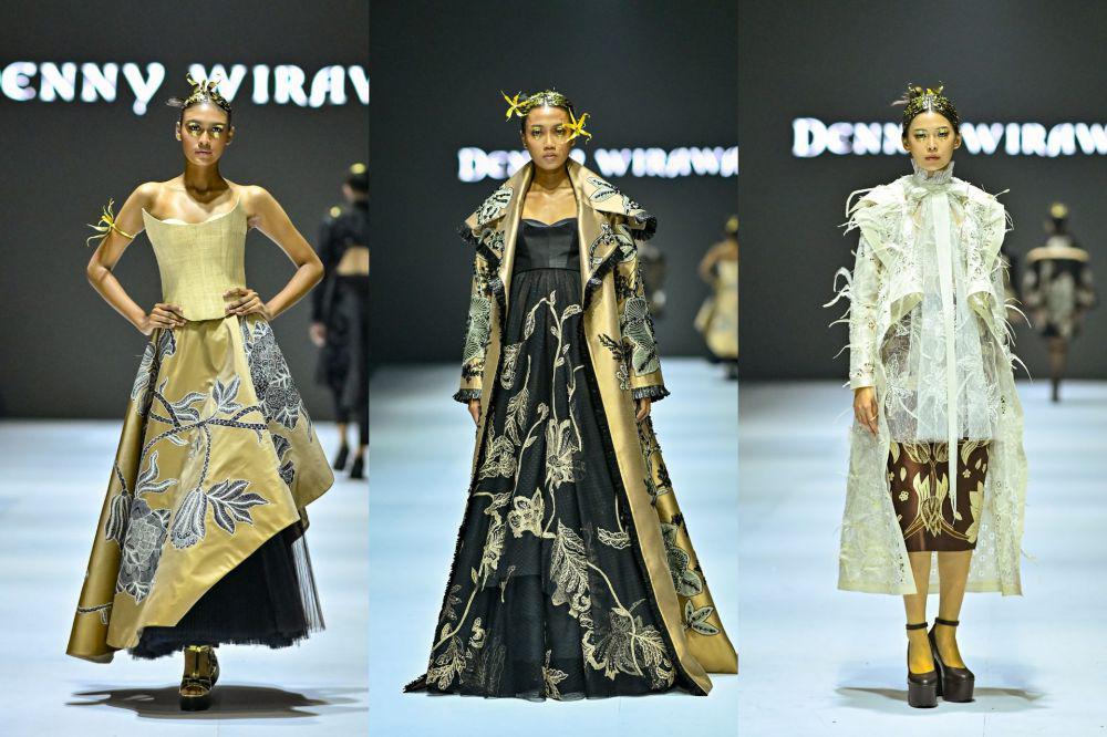9 Koleksi Denny Wirawan di JFW 2025, Mewah Bernuansa Emas!
