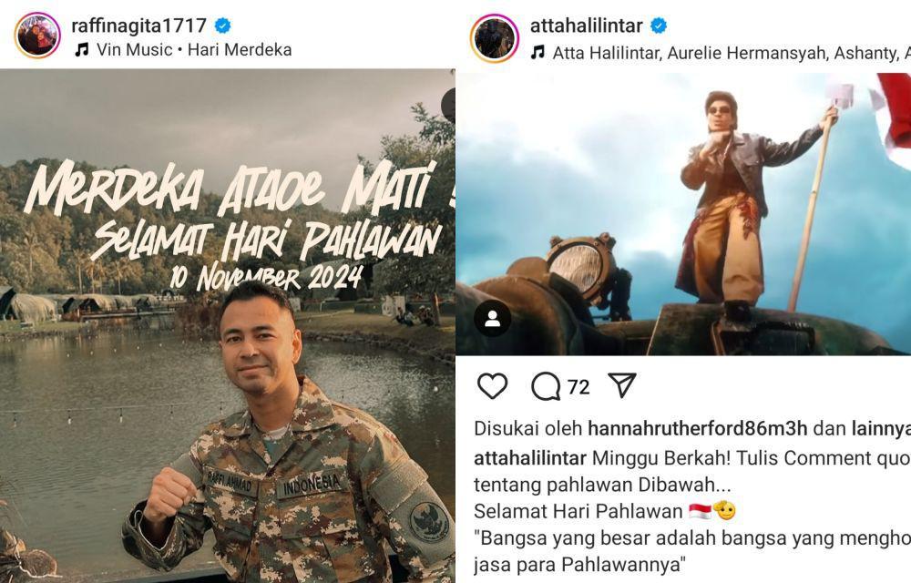 9 Unggahan Artis Indonesia Peringati Hari Pahlawan 2024