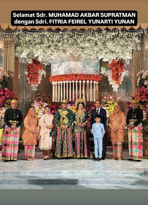 pernikahan Akbar Wakil Ketua MPR RI (Instagram.com/jokowi)