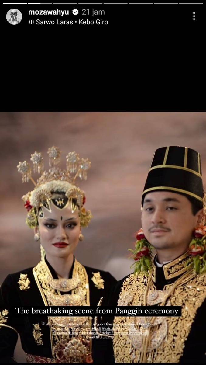 Ngunduh Mantu Tengku Natasya (Instagram.com/mozawahyu)