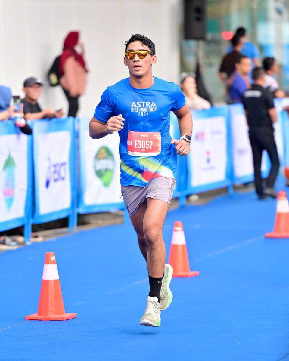 potret Daffa Wardhana marathon 10K (instagram.com/daffawardhana)