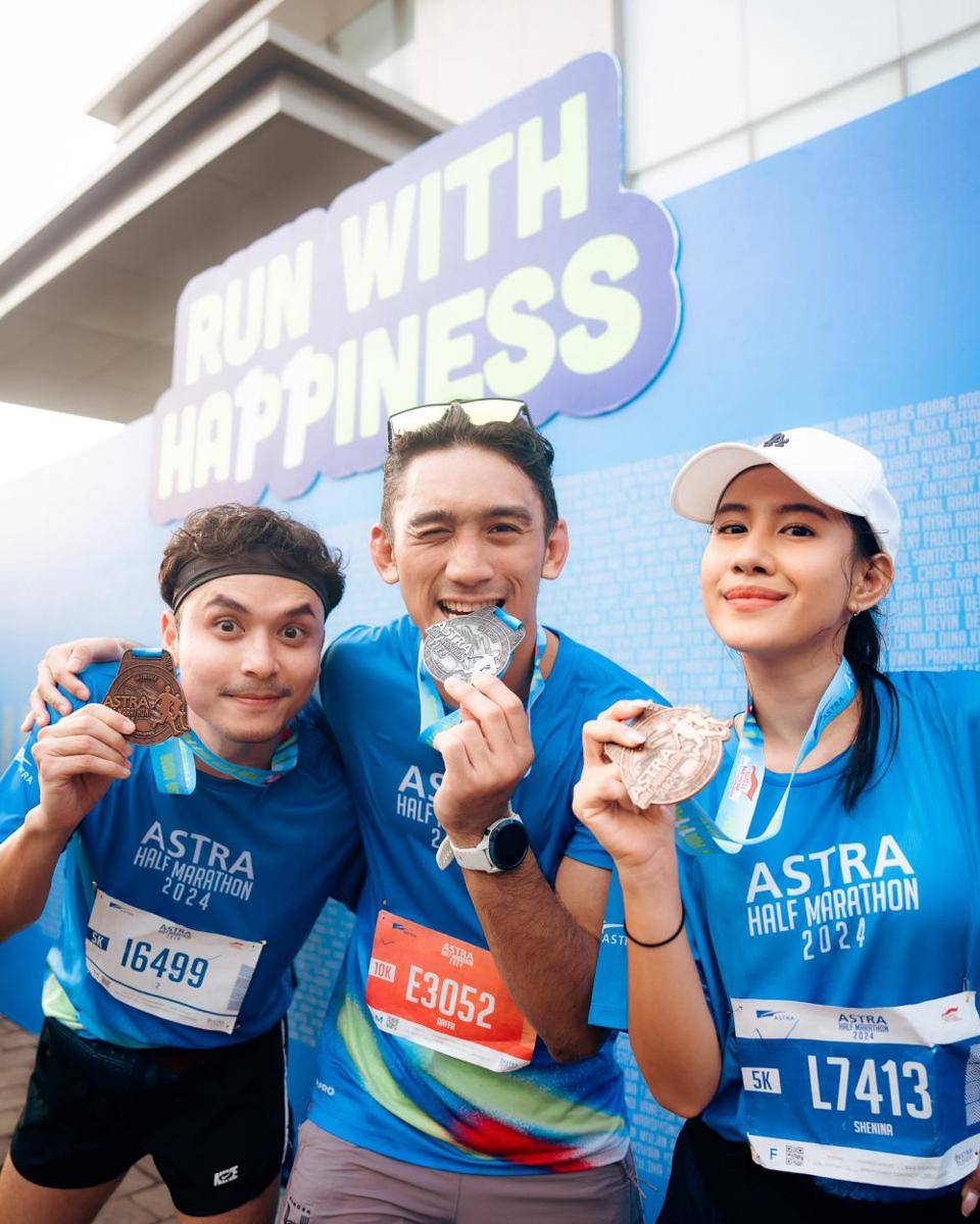 potret Daffa Wardhana marathon 10K (instagram.com/daffawardhana)