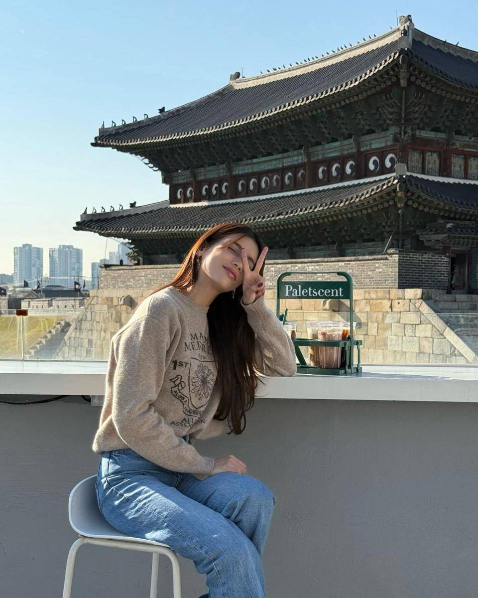 potret Sabrina Chairunnisa di Korea Selatan (instagram.com/sabrinachairunnisa_)