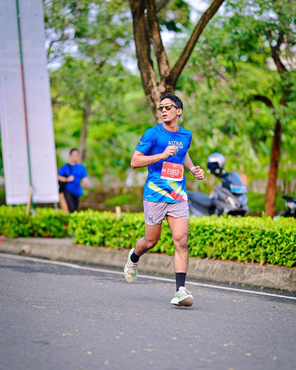 potret Daffa Wardhana marathon 10K (instagram.com/daffawardhana)