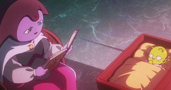 Bayi Dende dibacakan dongeng ( Dok. Toei / Dragon Ball Daima )