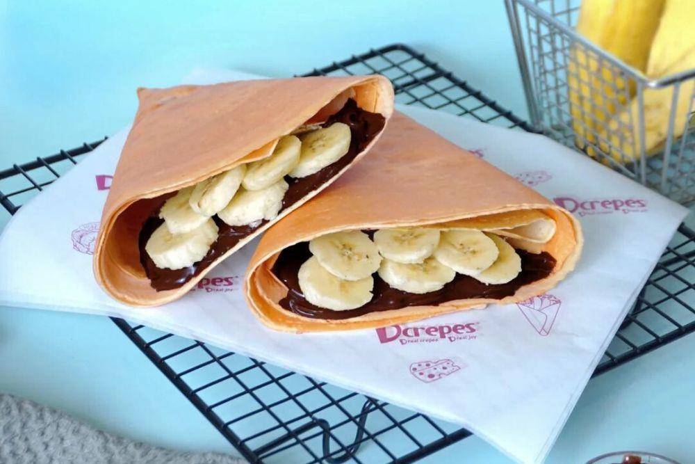 menu bananan chocomelt di D'Crepes