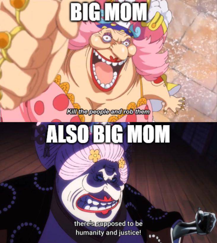 potret meme kocak Big Mom (reddit.com/user/Lifeonarope)