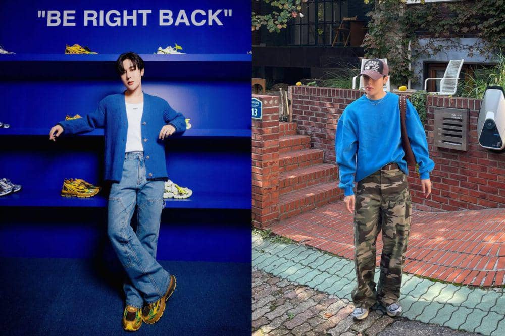 7 Inspirasi Outfit Nuansa Biru ala Aktor Arm Weerayut, Estetik Banget!