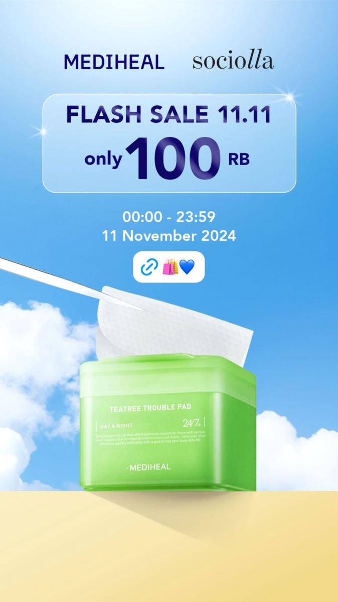 Promo skincare 11.11 (instagram.com/stories/mediheal_idn)