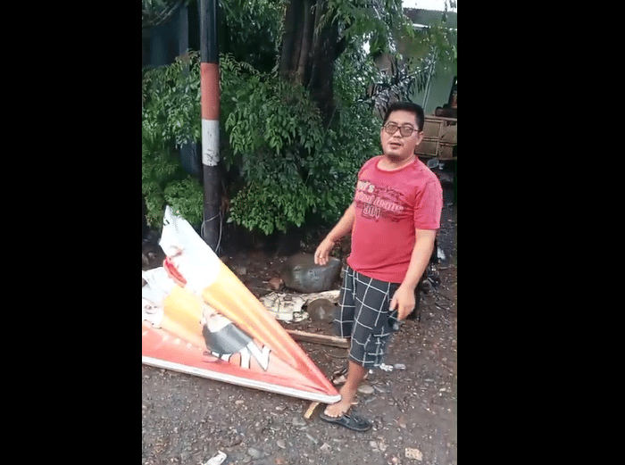 Viral video perusakan baliho pasangan calon bupati di Gowa. (Dok. Istimewa)