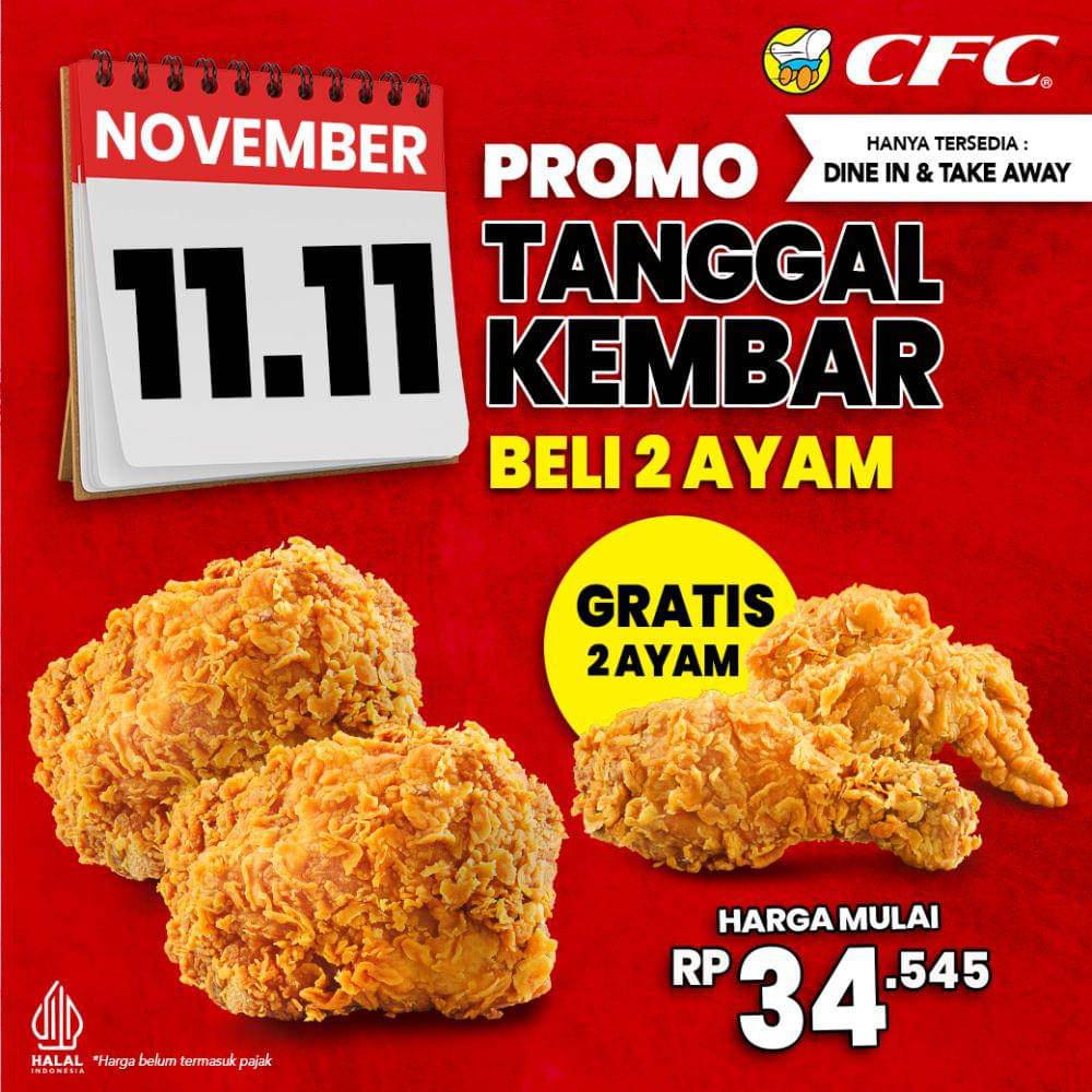 Promo CFF November 2024 (instagram.com/cfcindonesia_official)