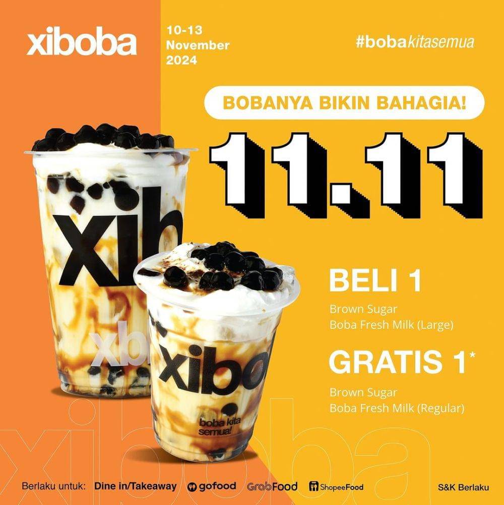Promo Xiboba November 2024 (instagram.com/xiboba.indonesia)