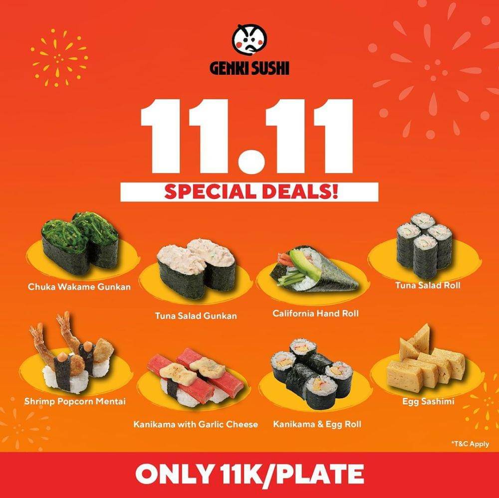 Promo Genki Sushi November 2024 (instagram.com/genkisushiindonesia)