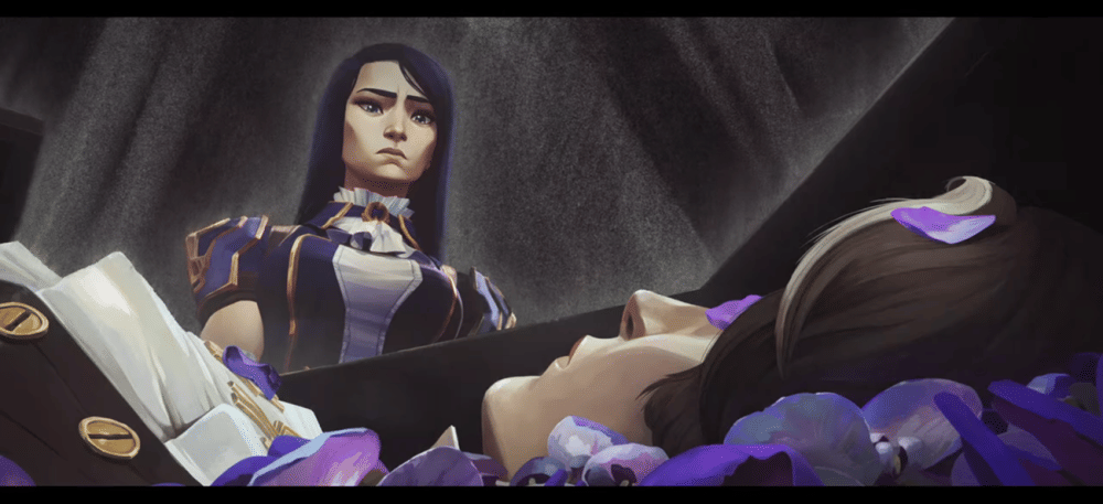 Pemakaman ibu Caitlyn, Cassandra (dok. Netflix/ Arcane Season 2)