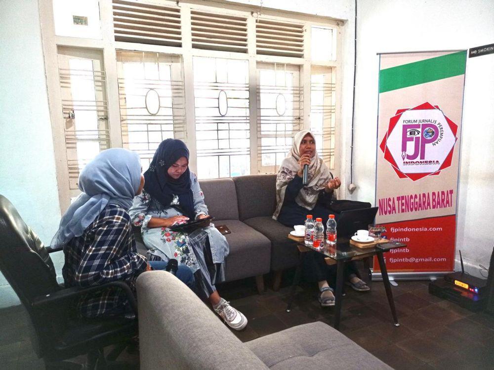 FJPI NTB Sentil Minimnya Pembahasan Soal Perempuan dalam Proker Cagub