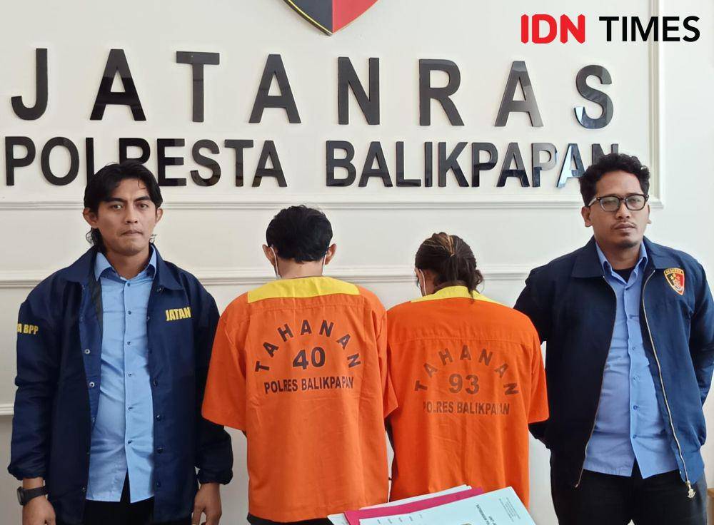 Polisi menetapkan dua tersangka pada pengungkapan judi sabung ayam di Balikpapan. (IDN Times/Erik Alfian)